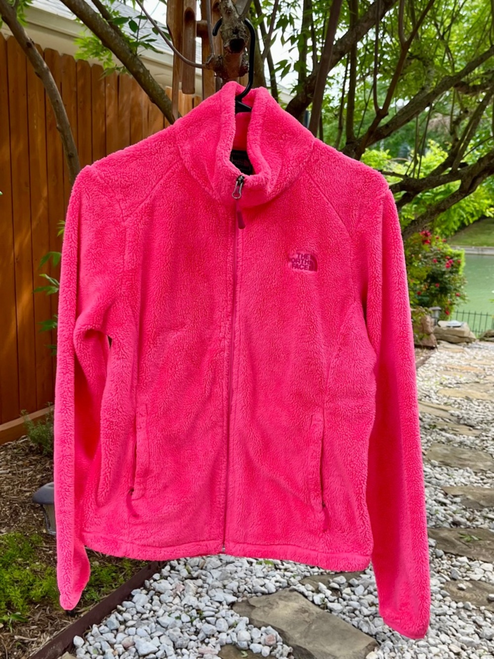 The North Face Women's Fleece Jacket- Size S in Hot Pink
